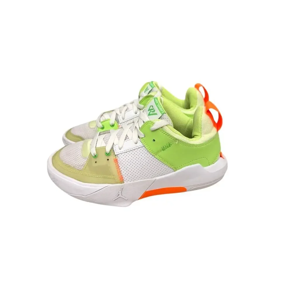 Nike Shoes Jordan One Take 5 White Lime Green Sneakers Size Youth 6